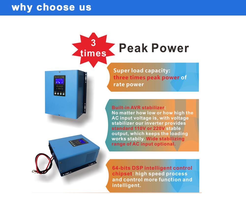 12v 220v pure sine wave inverter 3000